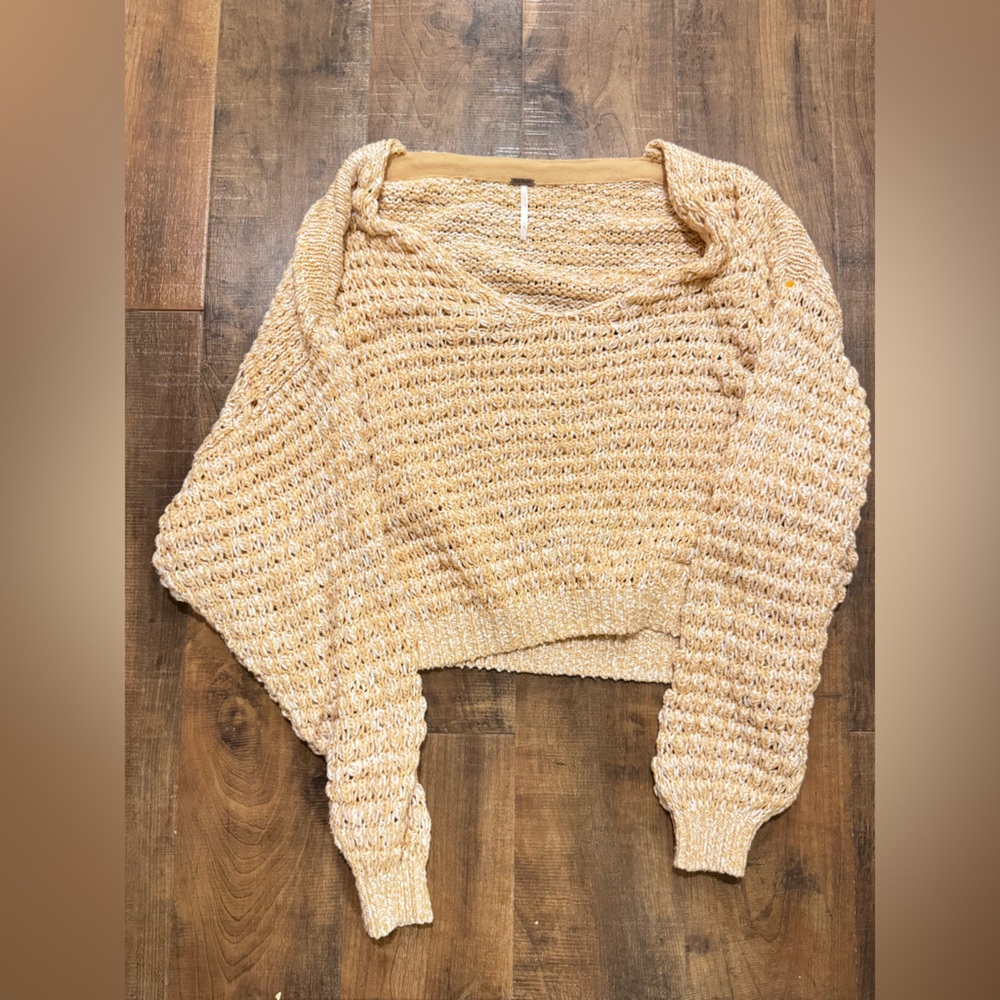 Free people Coconut Knit sweater